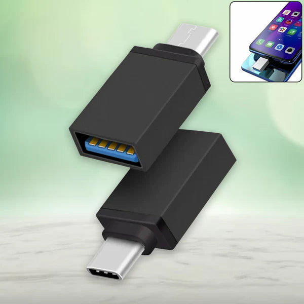 Type-C OTG Adapter – Fast Charging & Data Transfer (USB-C to USB Converter)