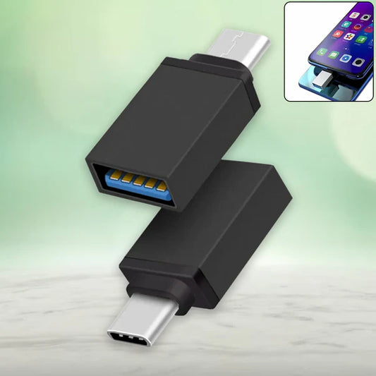 Type-C OTG Adapter – Fast Charging & Data Transfer (USB-C to USB Converter)