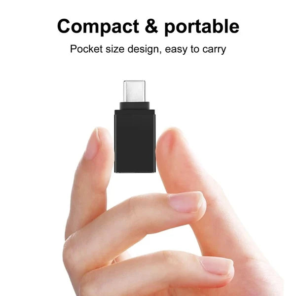 Type-C OTG Adapter – Fast Charging & Data Transfer (USB-C to USB Converter)