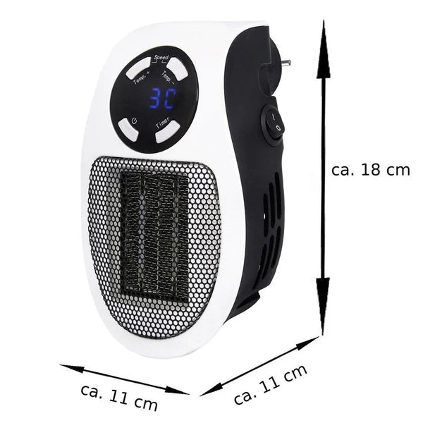Portable Electric Mini Fan Heater – 500W Compact Desktop Room Heater
