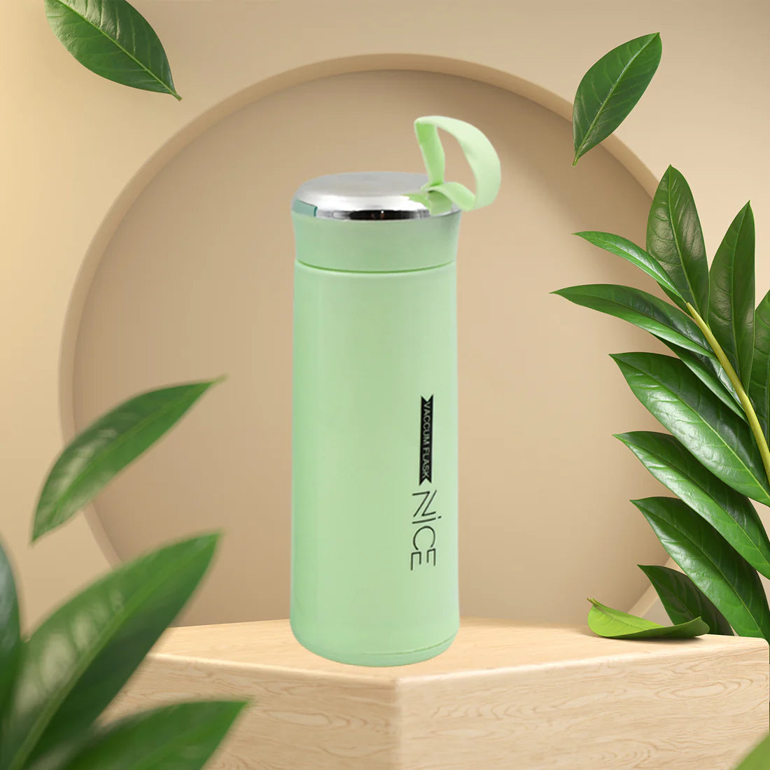 Nice Premium Glass - 400ml Leak Proof Glass Water Bottle β Daily Water Intake for Gym, Travel & Kids (Mix Color)