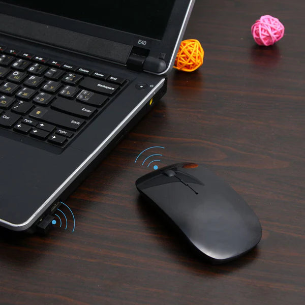 Wireless Mouse for Laptop / PC / Mac / Computer – Slim & Portable 2.4GHz with USB Nano Receiver