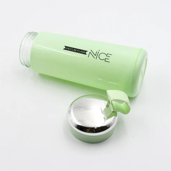 Nice Premium Glass - 400ml Leak Proof Glass Water Bottle β Daily Water Intake for Gym, Travel & Kids (Mix Color)