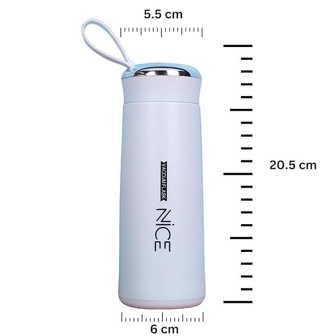 Nice Premium Glass - 400ml Leak Proof Glass Water Bottle β Daily Water Intake for Gym, Travel & Kids (Mix Color)