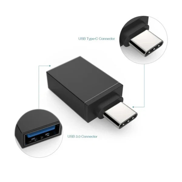 Type-C OTG Adapter – Fast Charging & Data Transfer (USB-C to USB Converter)