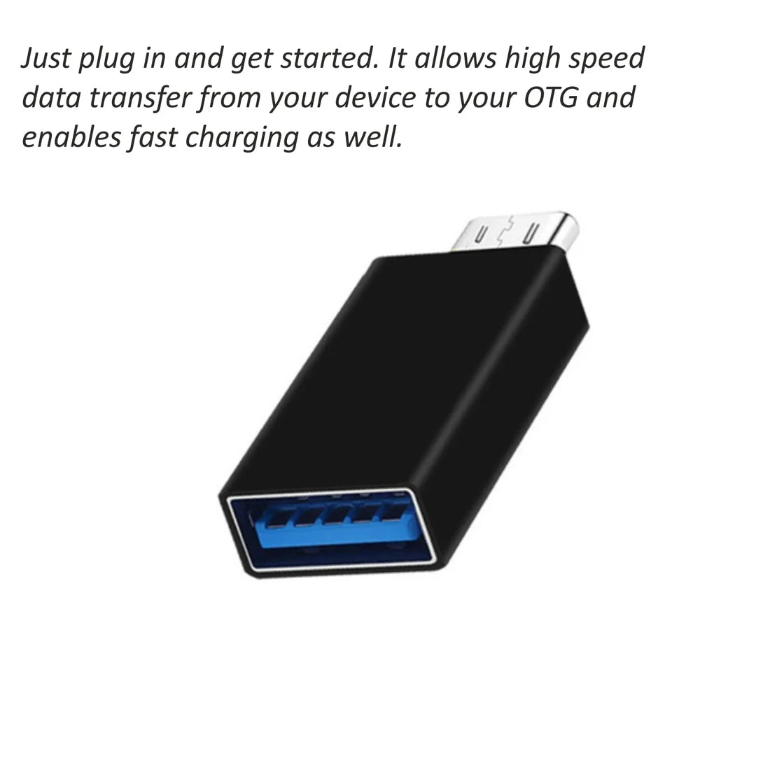 Type-C OTG Adapter – Fast Charging & Data Transfer (USB-C to USB Converter)