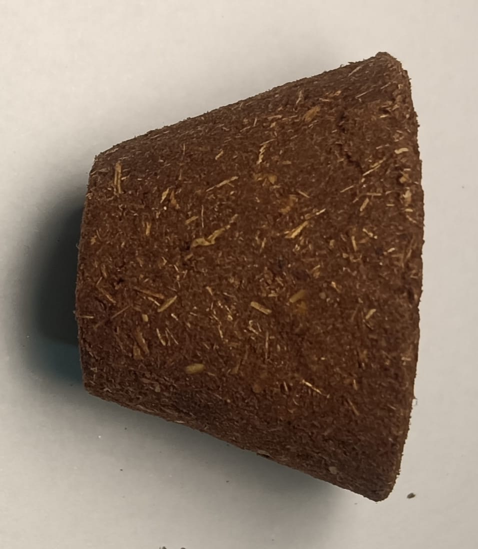 Maa Sanstha Herbal Cow Dung Havan Cup 1pcs | Natural Sambrani Cup | Pooja & Hawan Essential