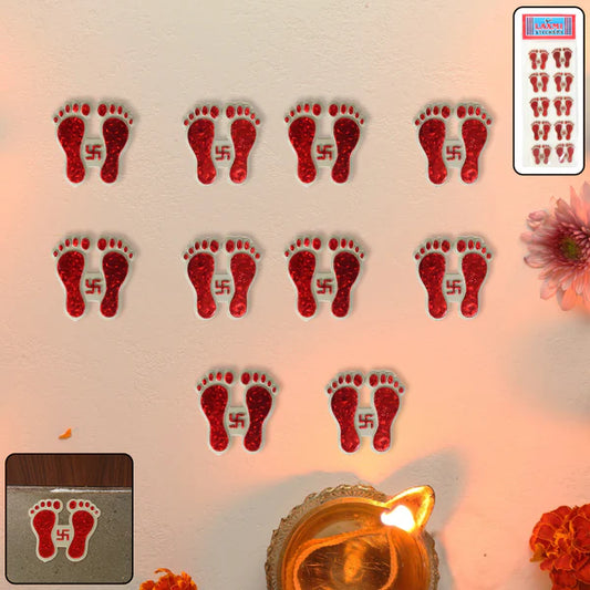 Traditional Decorative “Swastik” Sticker (Set) | Auspicious Wall & Entrance Sticker for Home, Office & Temple