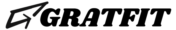 GRATFIT logo with a black arrow on a white background