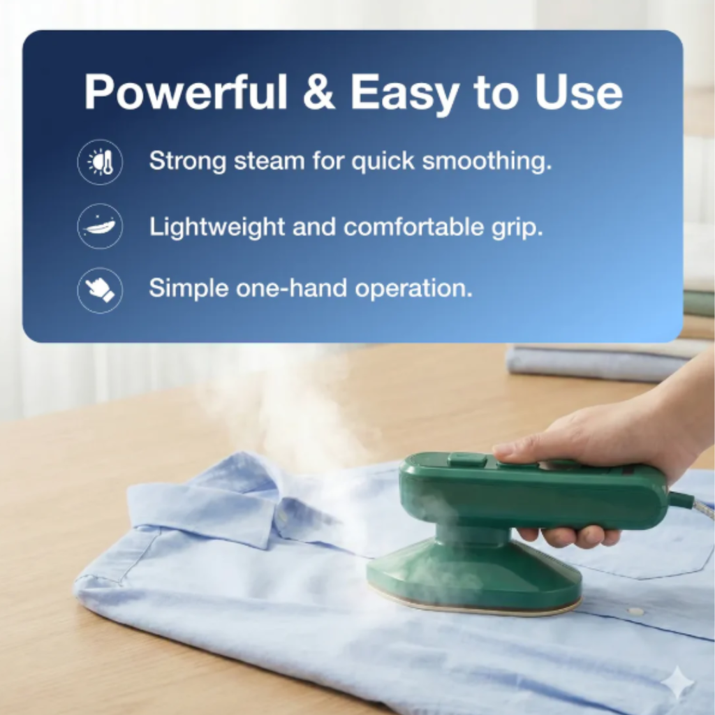 Portable Mini Handheld Steam Iron & Garment Steamer