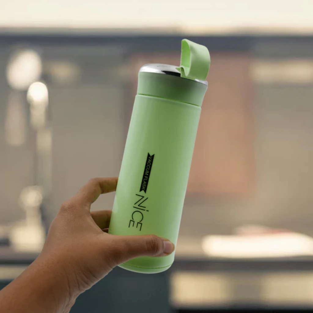 Nice 400ml Insulated Vacuum Flask Water Bottle with Carrying Loop (Mixed Colors)