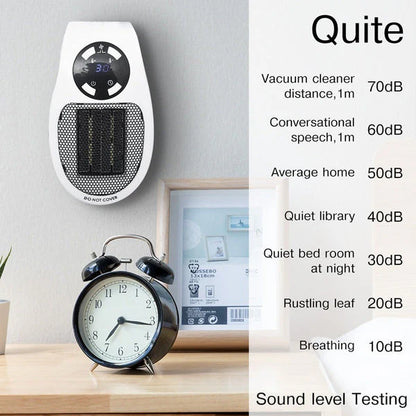 Portable Electric Mini Fan Heater – 500W Compact Desktop Room Heater