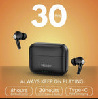 Tecsox Neo 411 earbuds with 10mm deep bass driver and comfortable fit