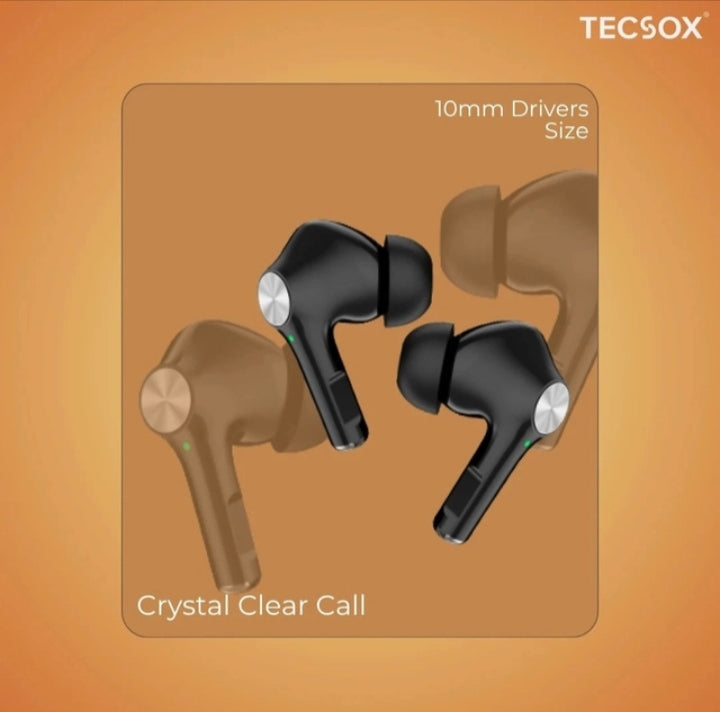 Tecsox Neo 411 earbuds with 10mm deep bass driver and comfortable fit