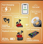 Tecsox Neo 411 earbuds with 10mm deep bass driver and comfortable fit