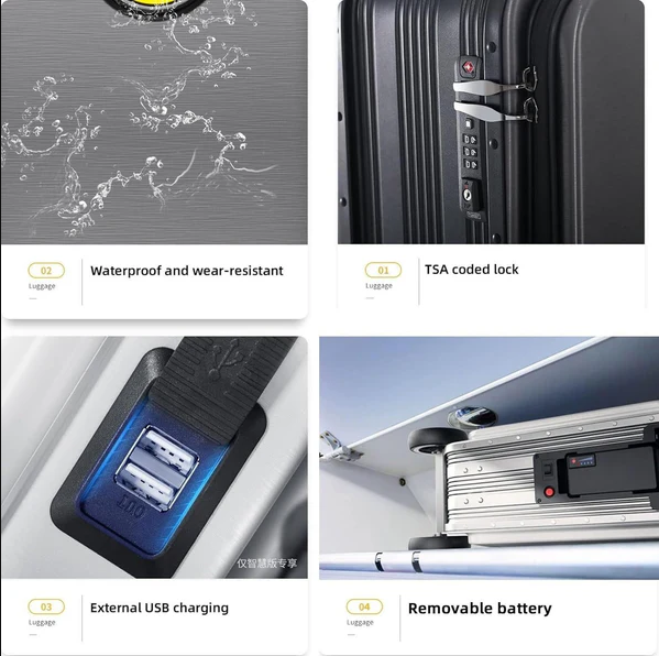 SE3S Smart Rideable Carry-On Suitcase Electric Scooter