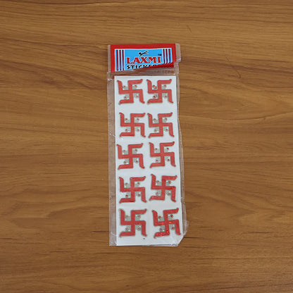 Traditional Decorative “Swastik” Sticker (Set) | Auspicious Wall & Entrance Sticker for Home, Office & Temple